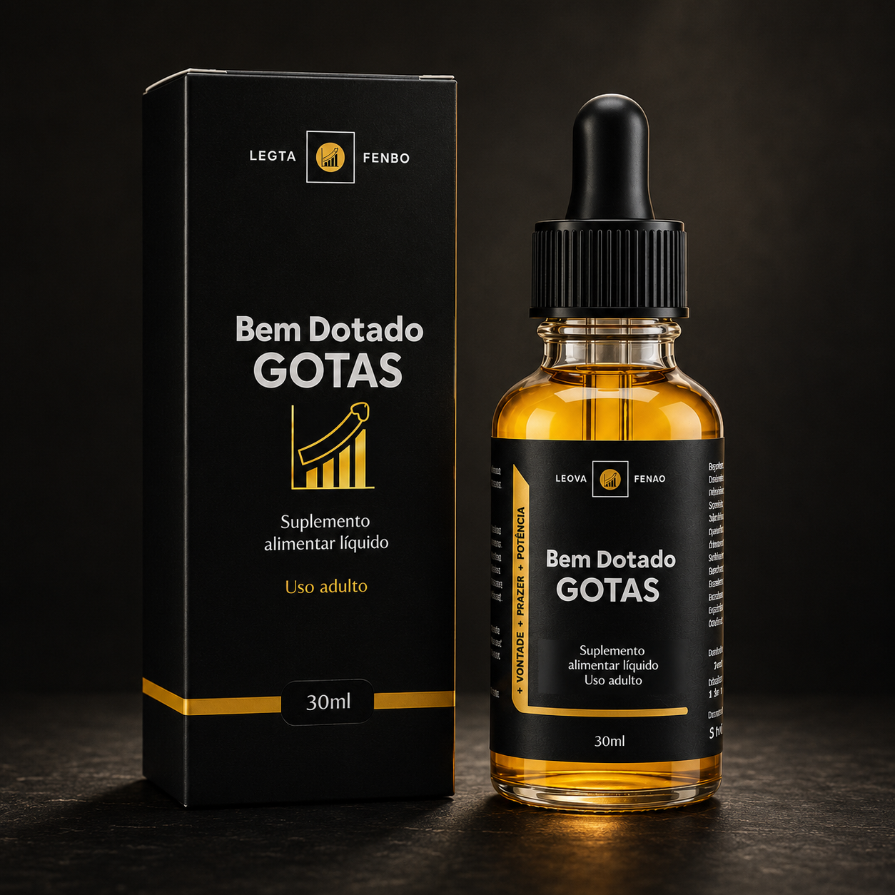 Frasco Bem Dotado Gotas — estimulante masculino natural
